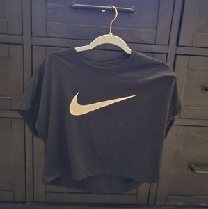 Black Nike crop top